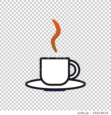 カフェ シンプル コーヒーカップのイラスト素材