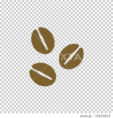 カフェ シンプル コーヒー豆のイラスト素材