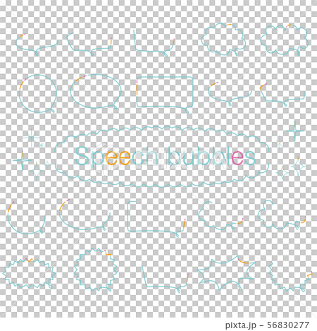 3-color line drawing balloon - Stock Illustration [56830277] - PIXTA