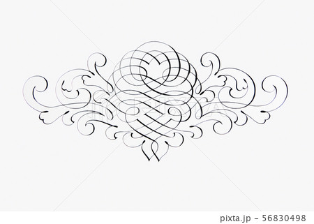 クラシックな紋様のカリグラフィー 56830498