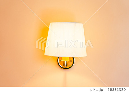 Beautiful light lamp and bulb on wall decoration interior Beautiful light lamp and bulb on wall decoration interior 56831320