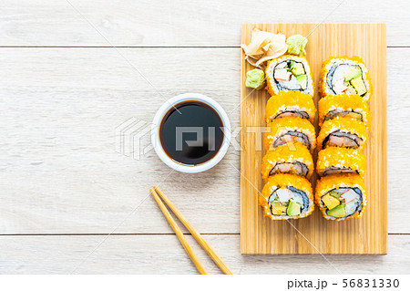 California maki rolls sushi California maki rolls sushi 56831330