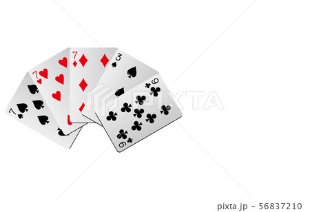 トランプグラデーションスリーカード 56837210