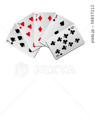 トランプグラデーションスリーカード 56837212