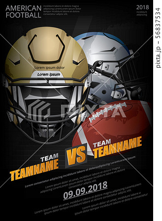 American football Poster Vector Illustration 56837534