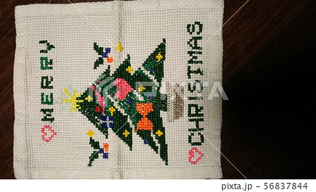 クリスマスツリー 刺繍 クリスマスツリー 刺繍 56837844