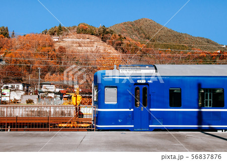 Shimoyoshida blue train terrace with Arakurayama Shimoyoshida blue train terrace with Arakurayama 56837876