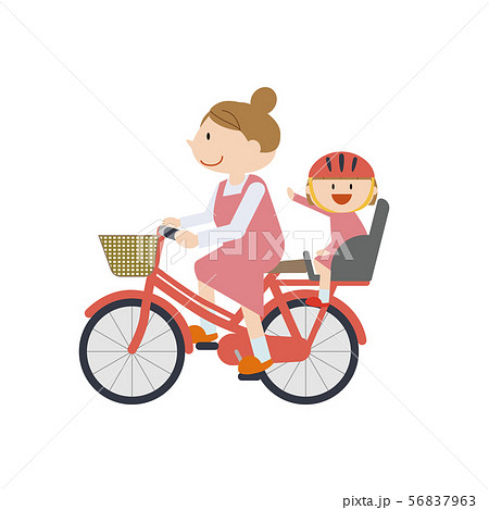 自転車　親子 56837963
