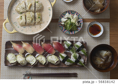 野菜寿司とロールキャベツ 56838142