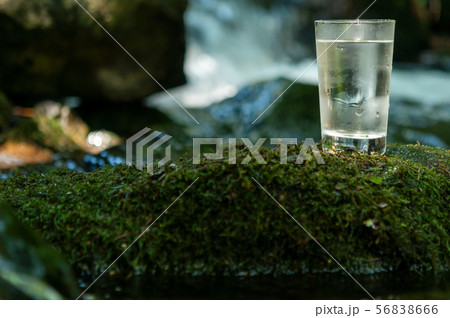 Natural water in a glass 56838666