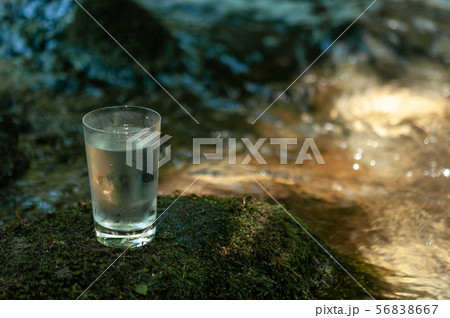 Natural water in a glass 56838667