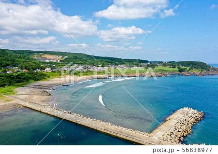 青森県八戸市 種差海岸空撮 夏 青森県八戸市 種差海岸空撮 夏 56838977