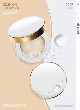 Makeup Powder Cushion Poster Template Vector  56839964