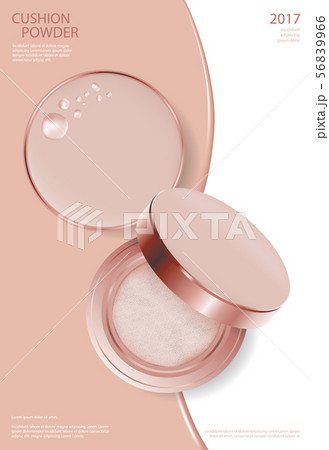 Makeup Powder Cushion Poster Template Vector  56839966