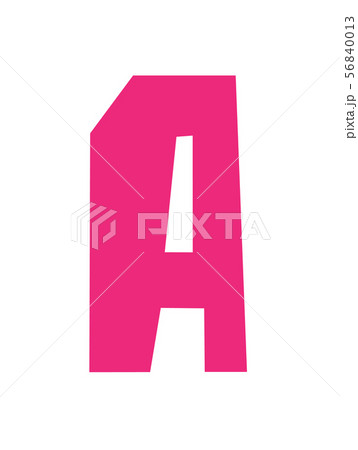 Simple Font, alphabet cuted from colored paper 56840013