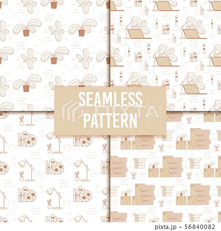Informative Flyer Inscription Seamless Pattern. 56840082