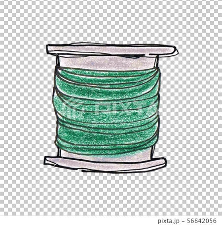 Sewing thread embroidery thread colored pencil... - Stock Illustration ...