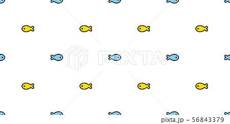 fish Seamless pattern vector tuna doodle cartoon fish Seamless pattern vector tuna doodle cartoon 56843379