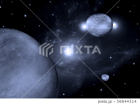 galaxy in a free space. 3D rendering galaxy in a free space. 3D rendering 56844314
