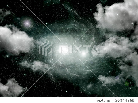 galaxy in a free space. 3D rendering galaxy in a free space. 3D rendering 56844569