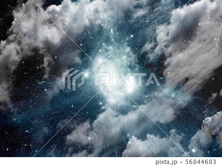 galaxy in a free space. 3D rendering 56844683