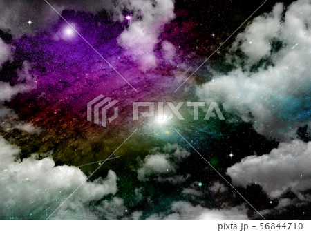 galaxy in a free space. 3D rendering 56844710