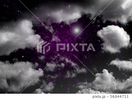 galaxy in a free space. 3D rendering 56844711