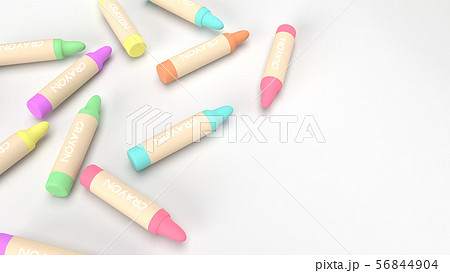 3d rendering crayons multicoloured 3d rendering crayons multicoloured 56844904