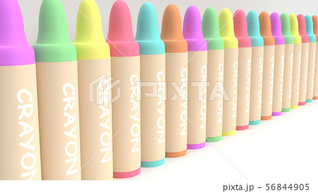 3d rendering crayons  multicoloured  56844905