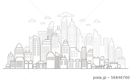 city skyline sketch