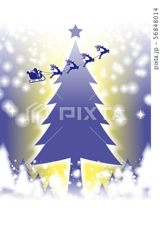 ベクターイラスト素材 クリスマスカード コピースペース 冬 無料 光 キラキラ フリーサイズ 12月のイラスト素材