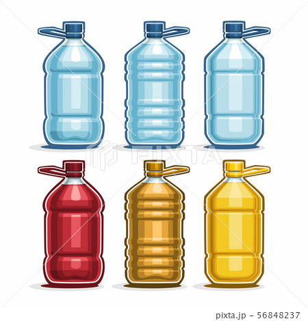 Vector set of Plastic Bottles 56848237
