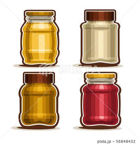 Vector set of Glass Jars Vector set of Glass Jars 56848432