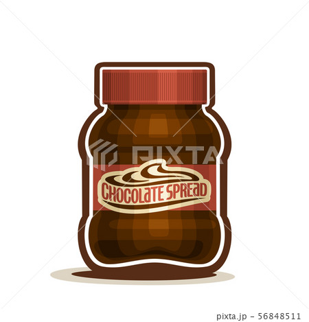 Vector jar for Chocolate Spread  56848511