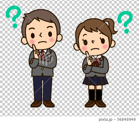 学生服の男女　はてな 56848949