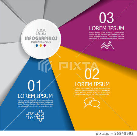 Infographic design template with place for your data. Vector illustration. 56848992