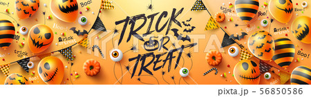 Happy Halloween trick or treat poster 56850586