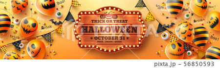 Happy Halloween trick or treat poster 56850593