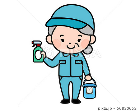 清掃員　おばあさん 56850655