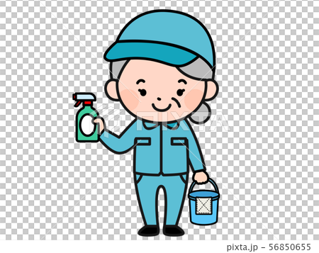 清掃員　おばあさん 56850655
