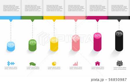 Infographic design template with place for your data. Vector illustration. Infographic design template with place for your data. Vector illustration. 56850987