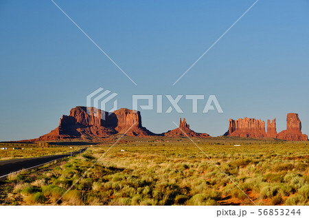 Rock formations in Monument Valley Rock formations in Monument Valley 56853244