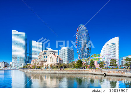 神奈川　横浜　みなとみらいの風景 56853907