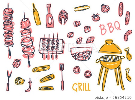 Barbecue composition. Vector design. Barbecue composition. Vector design. 56854210