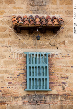 Detail of the walls and windows in Mongui 56858179