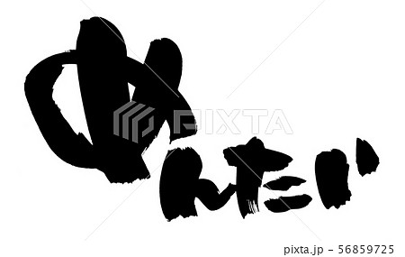 筆文字　めんたい　明太子　食べ物　イラスト 56859725