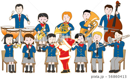 クリスマスコンサートのイラスト素材