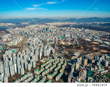 Beautiful architecture building in Seoul City Beautiful architecture building in Seoul City 56862854