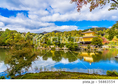 Beautiful Kinkakuji temple with golden pavillion in Kyoto japan Beautiful Kinkakuji temple with golden pavillion in Kyoto japan 56863554