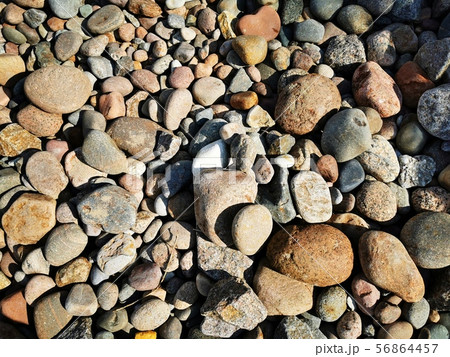 Large sea pebbles. 56864457